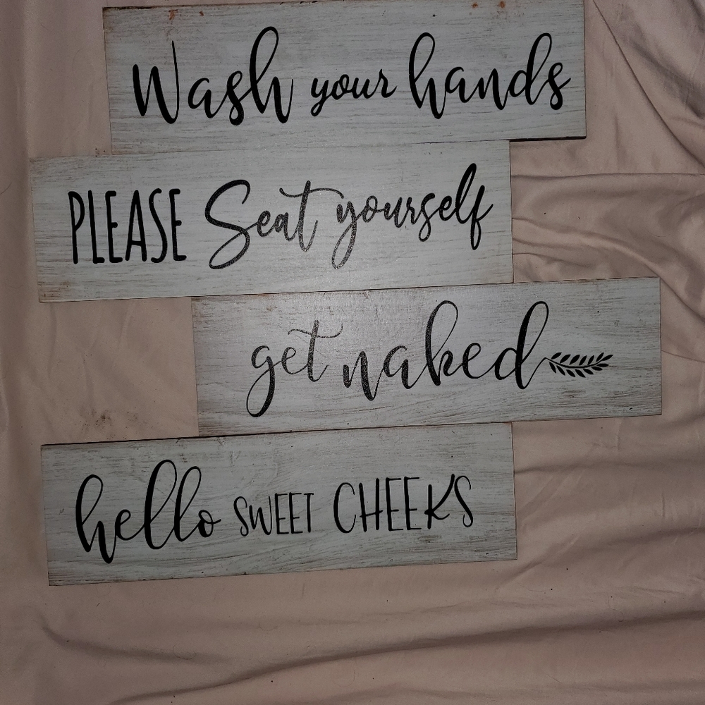 Funny bathroom signs